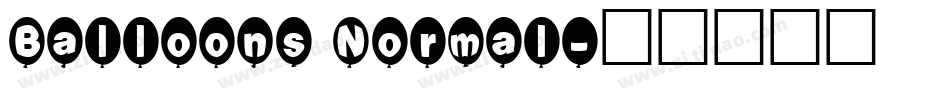 Balloons Normal字体转换